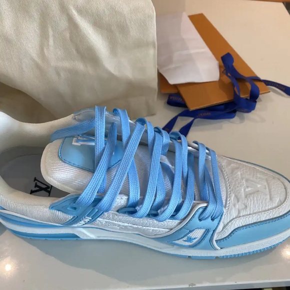 LV Trainer Sneaker Sky Blue - Picture 7 of 14